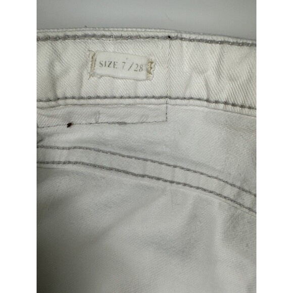 Quicksilver QSD Vintage Women’s White Denim Stretch Jeans Pockets Size 7/28 - Picture 9 of 13